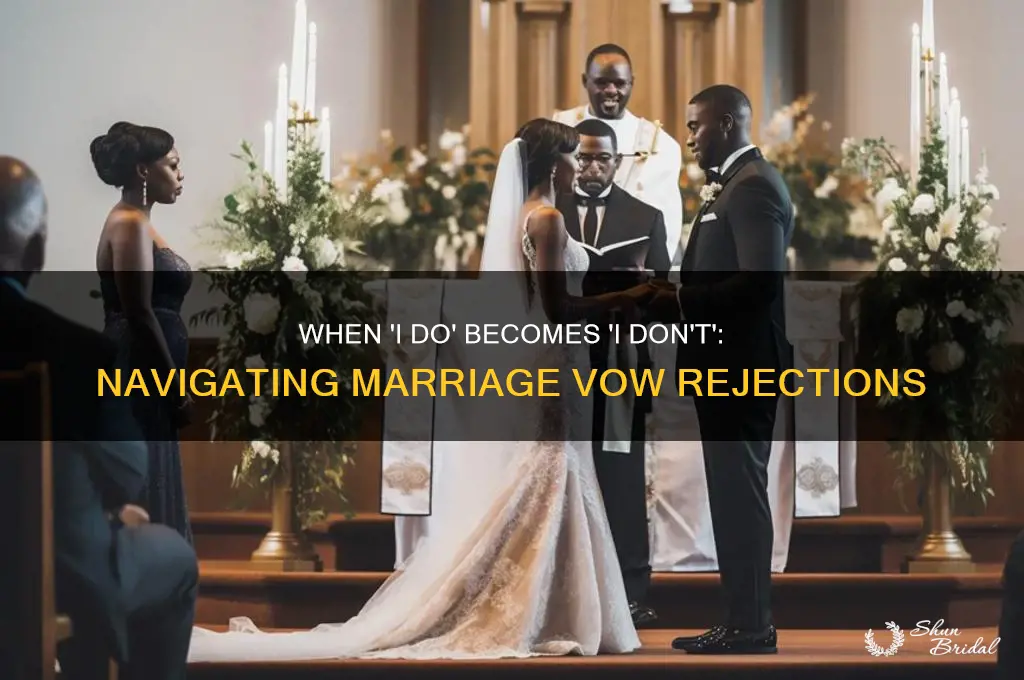 what if someone says no at a marriage vow