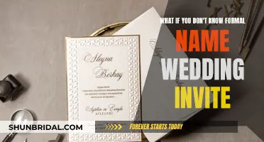 Wedding Invite Etiquette: Formal Names Not Required