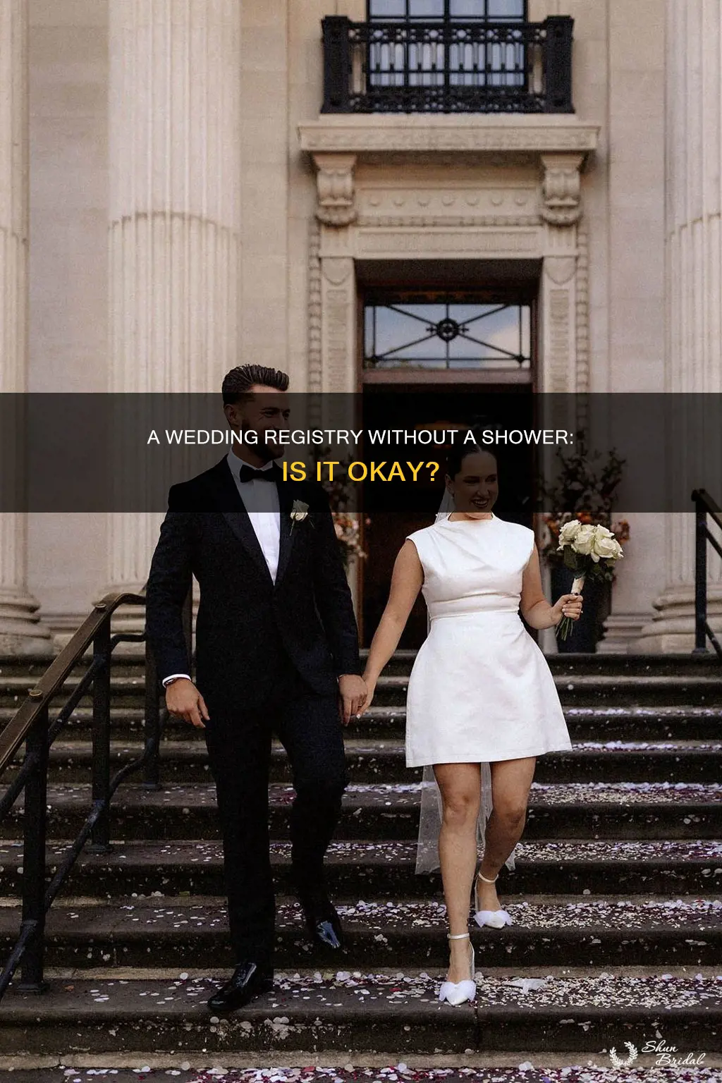 what if you have a wedding registry but no shower