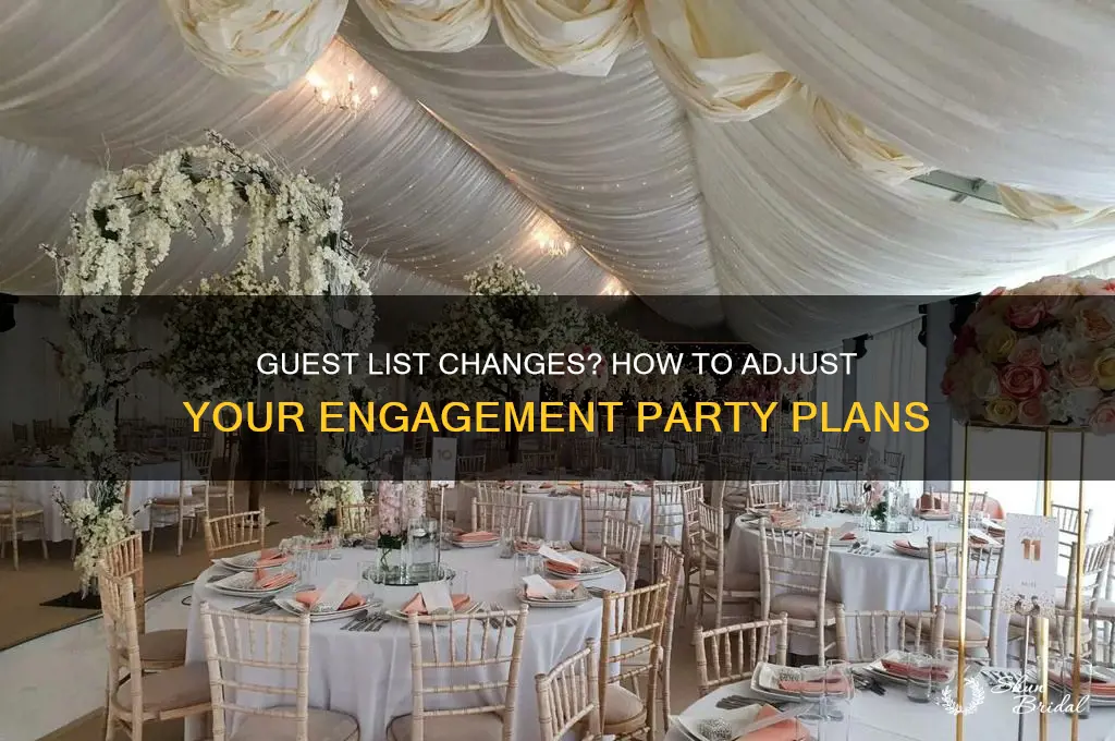what if your wedding guest list changes engagement party