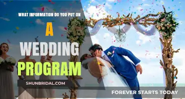 Wedding Programs: What Details to Include