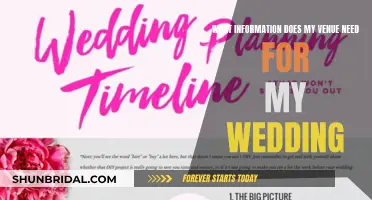 Details Your Wedding Venue Must Know for Your Big Day