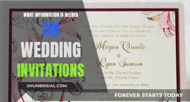 Essential Details for Wedding Invites