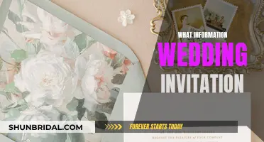 Essential Details for Wedding Invitations