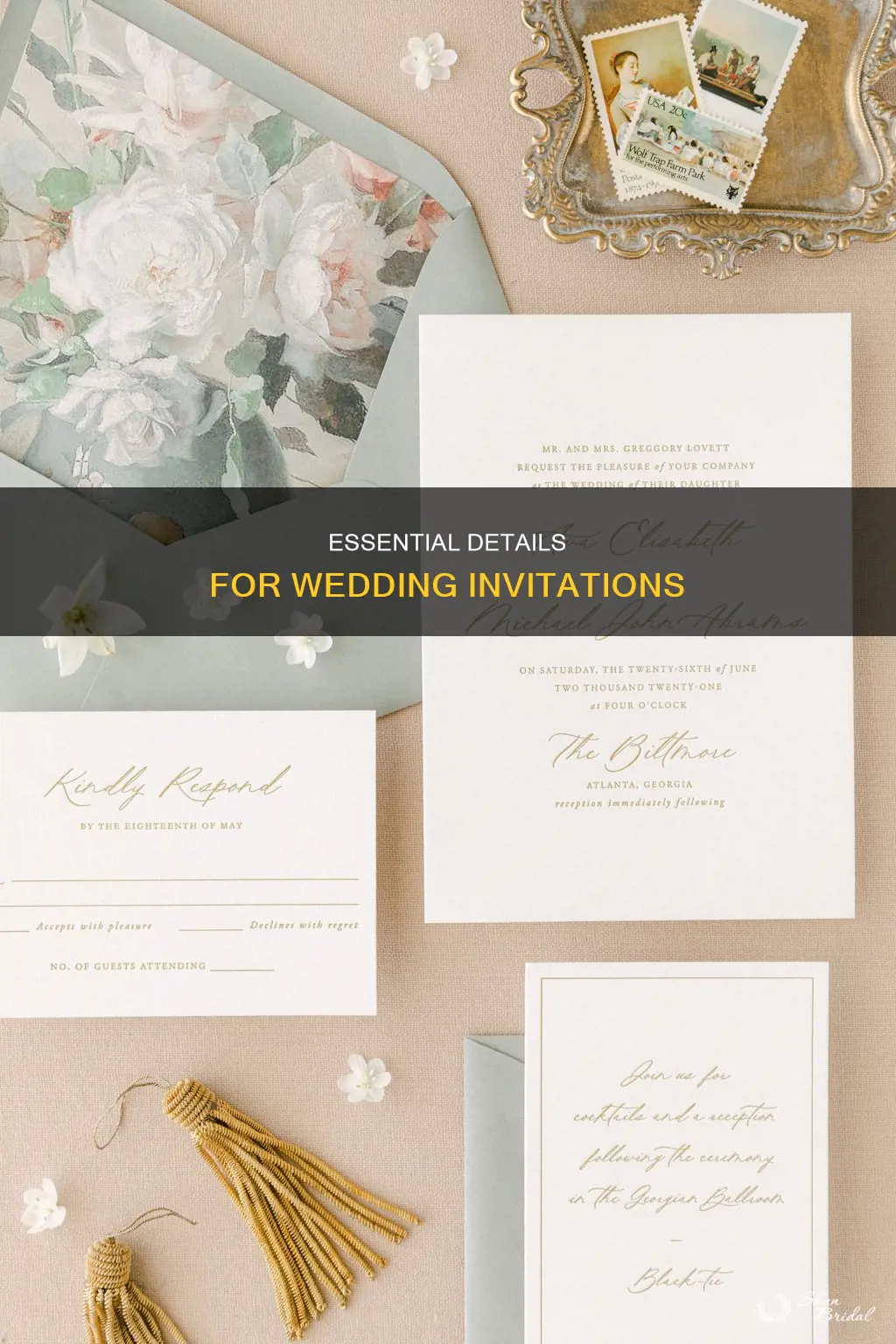 what information wedding invitation