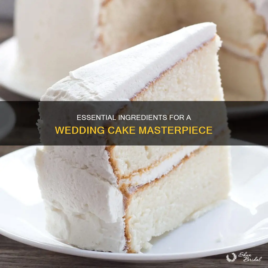 what ingredients do I need to make a wedding cake