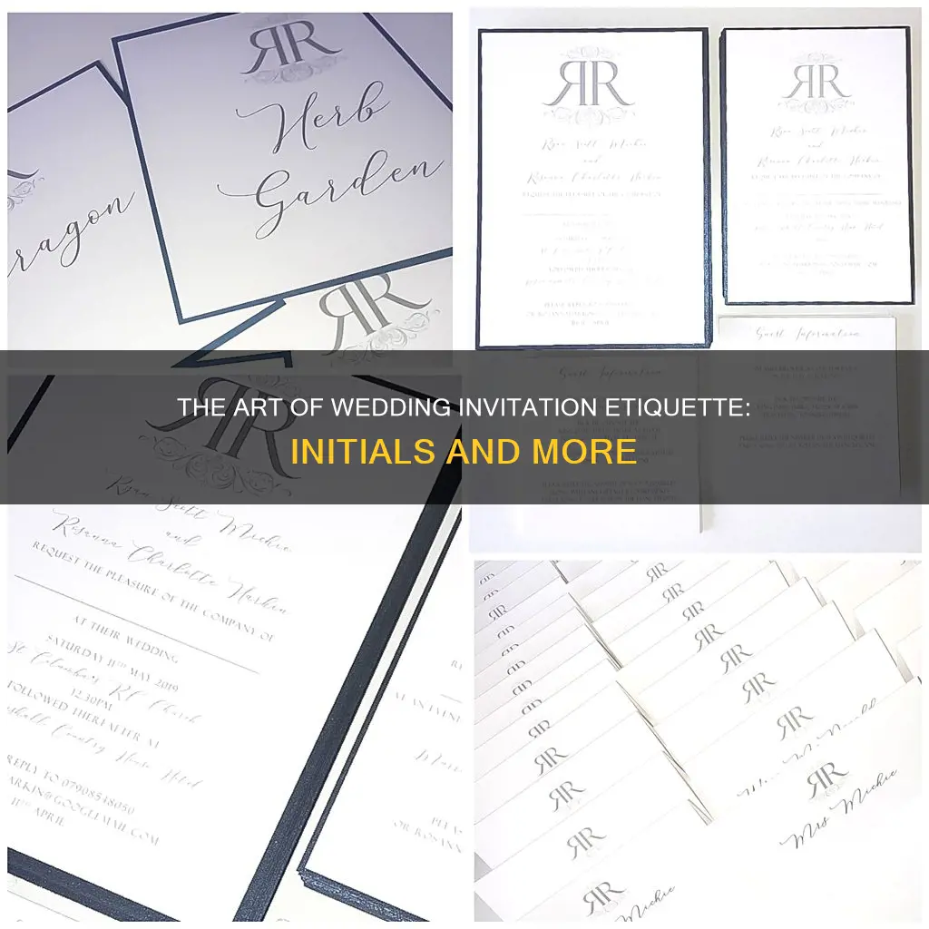 what initial goes on wedding invitations