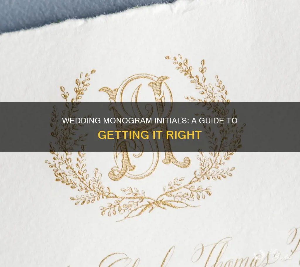 what initials to use for wedding monogram