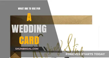 Choosing the Perfect Ink for Your Elegant Wedding Card Design