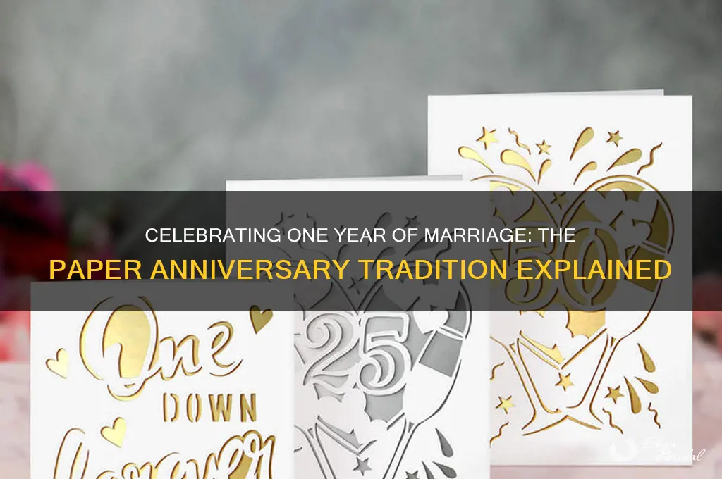 what is 1 year wedding anniversary paper