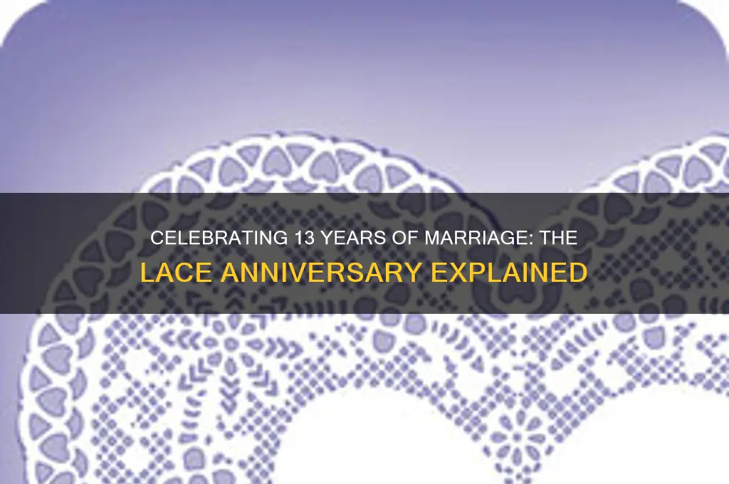 what is 13th wedding anniversary called