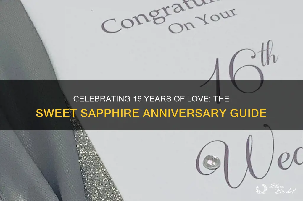 what is 16th wedding anniversary