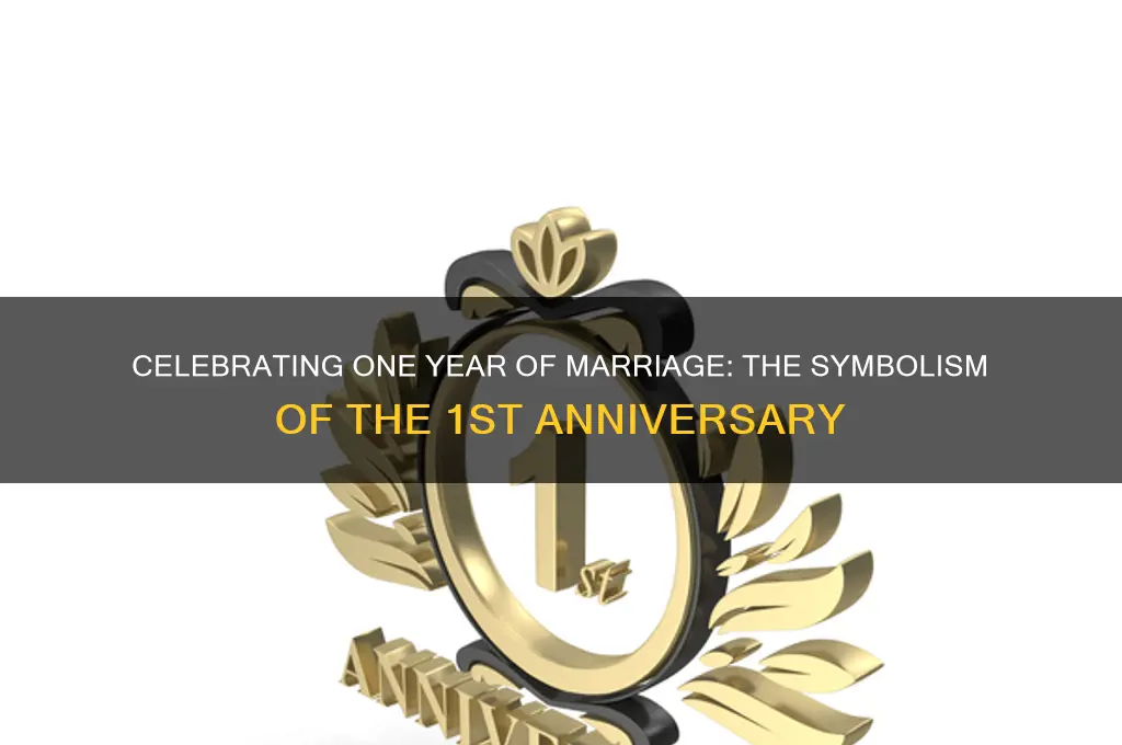 what is 1st wedding anniversary symbol