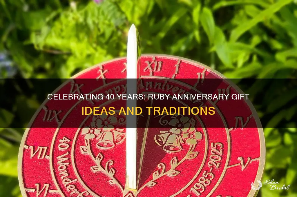 what is 40 wedding anniversary gift