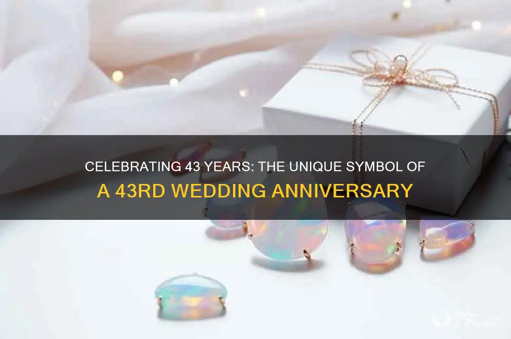 what is 43rd wedding anniversary symbol