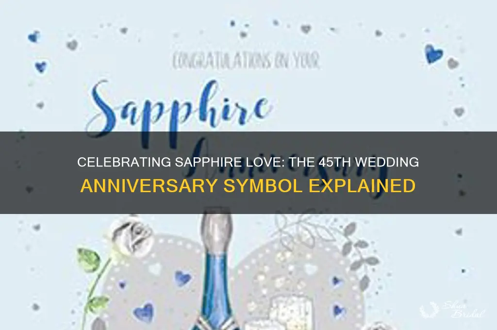 what is 45th wedding anniversary symbol