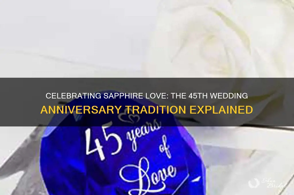 what is 45th wedding anniversary