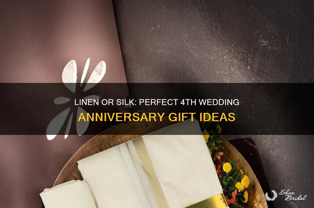 what is 4th wedding anniversary gifts linen or silk