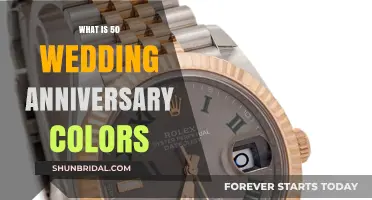 Golden Jubilee: Unveiling the Timeless Colors of 50th Wedding Anniversaries