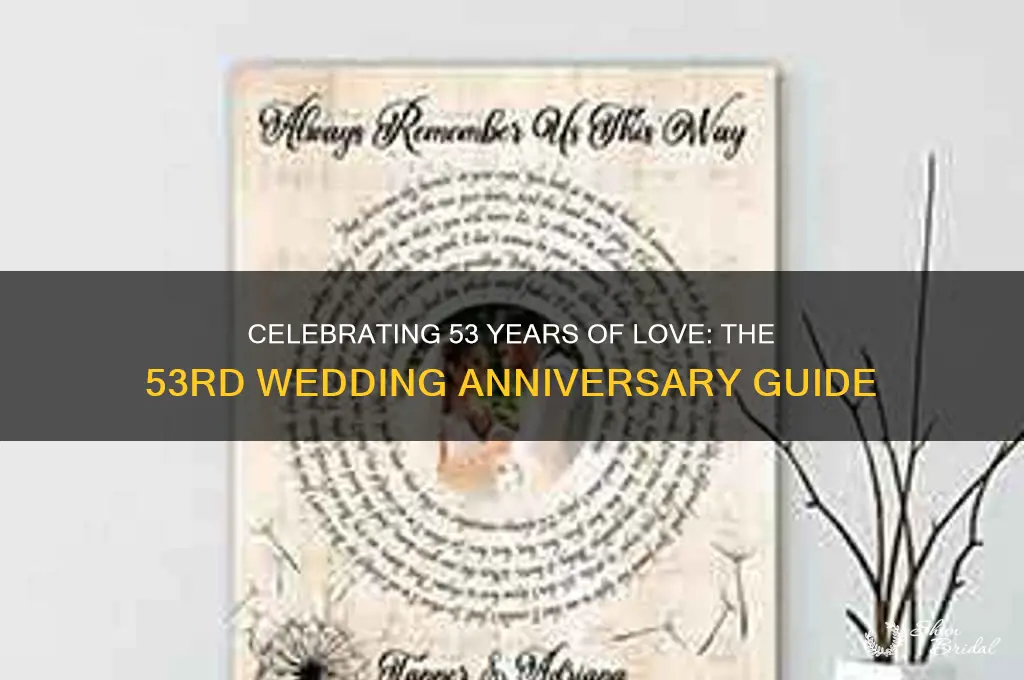 what is 53rd wedding anniversary