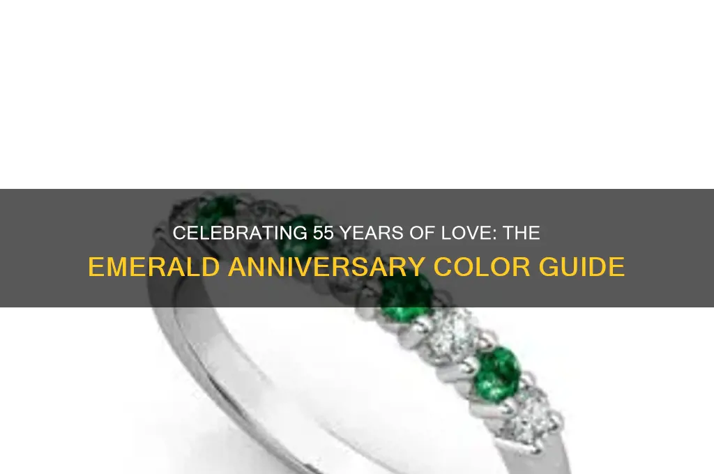 what is 55th wedding anniversary color