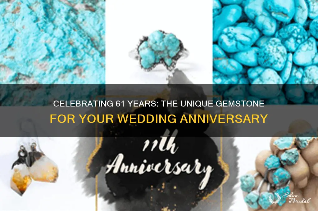 what is 61st wedding anniversary gemstone