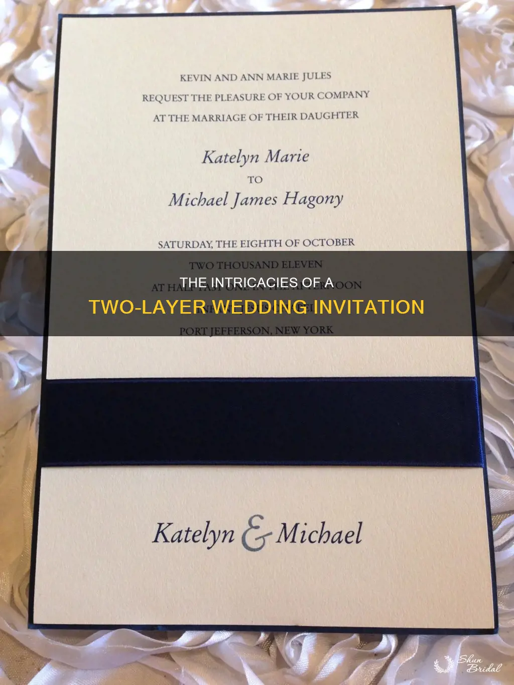 what is a 2 layer wedding invitation