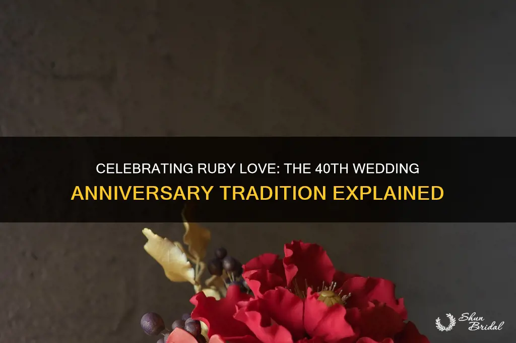 what is a 40th wedding anniversary called