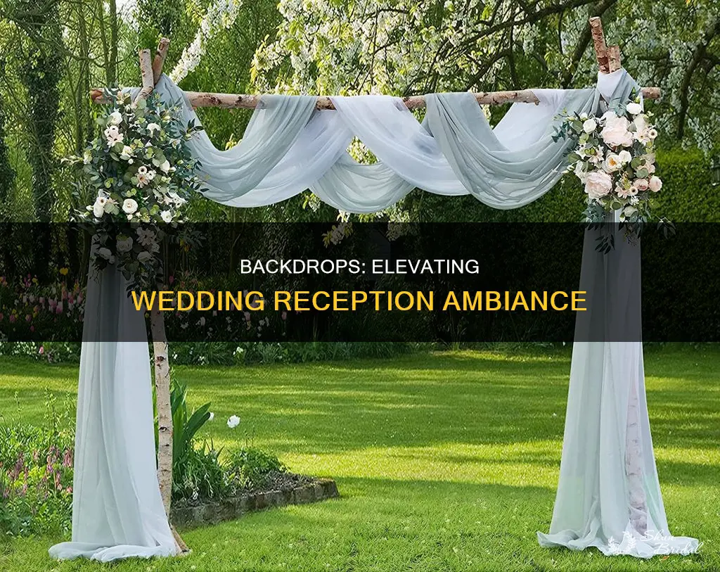 what is a back drop in wedding reception