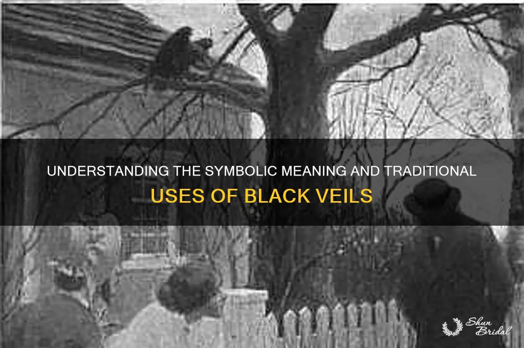 what is a black veil normally worn for
