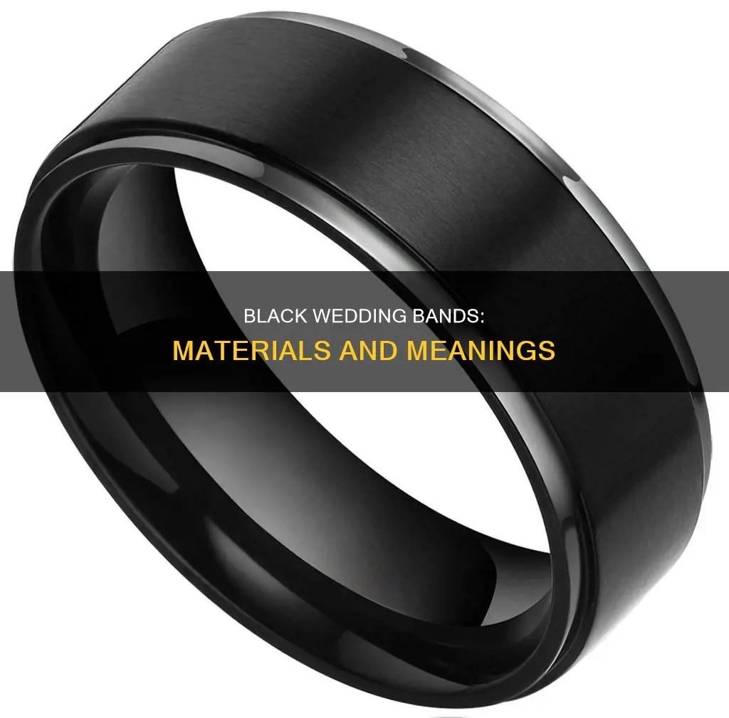 what is a black wedding band made of