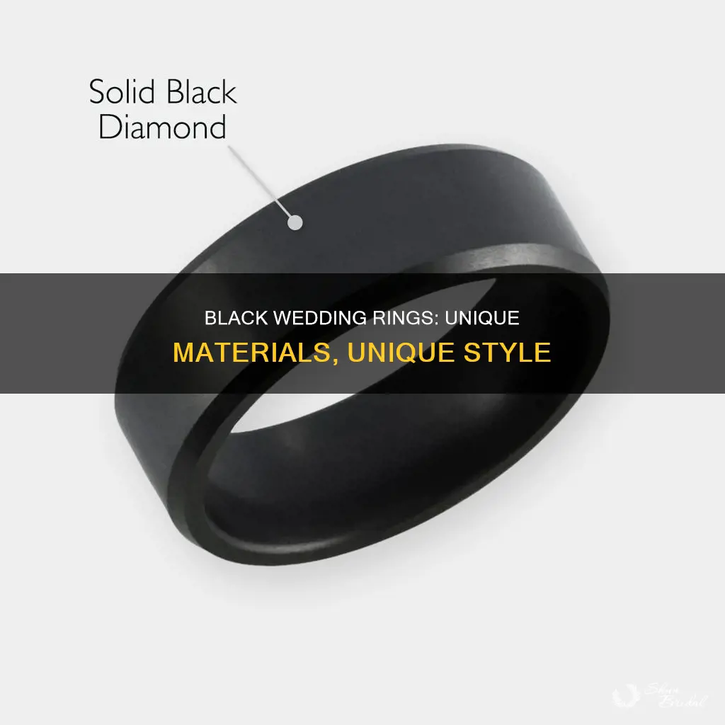what is a black wedding ring made of