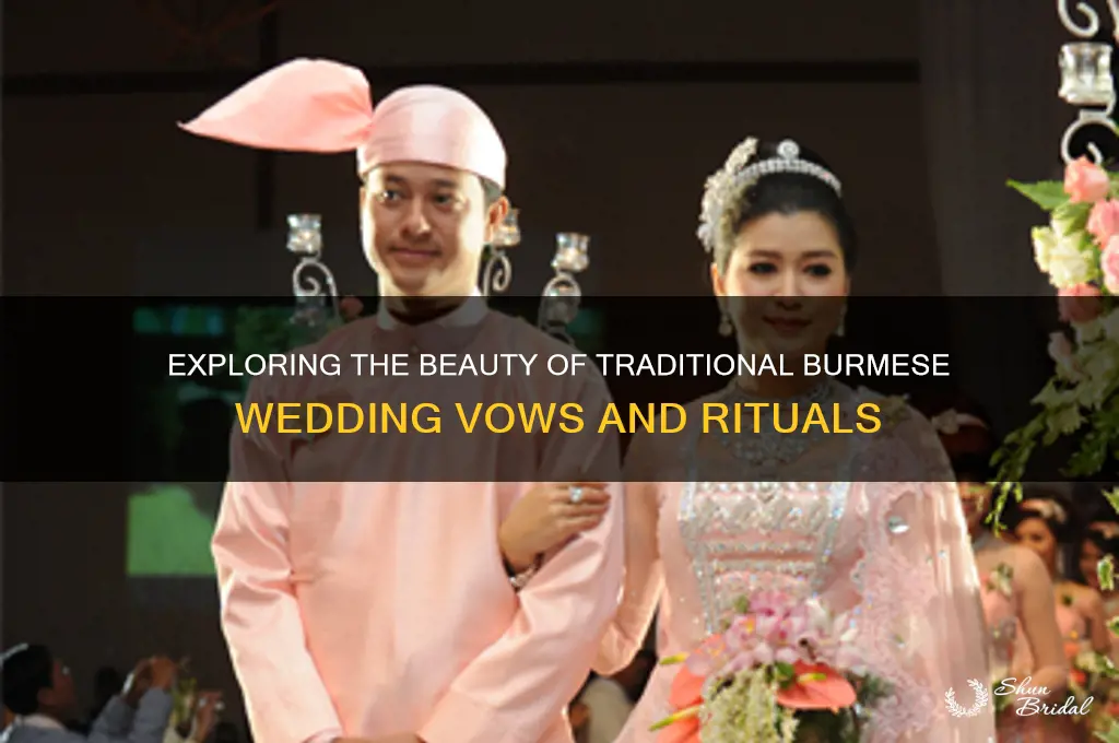 what is a burmese wedding vows