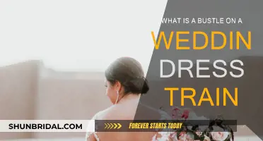 How a Wedding Dress Train Bustle Works