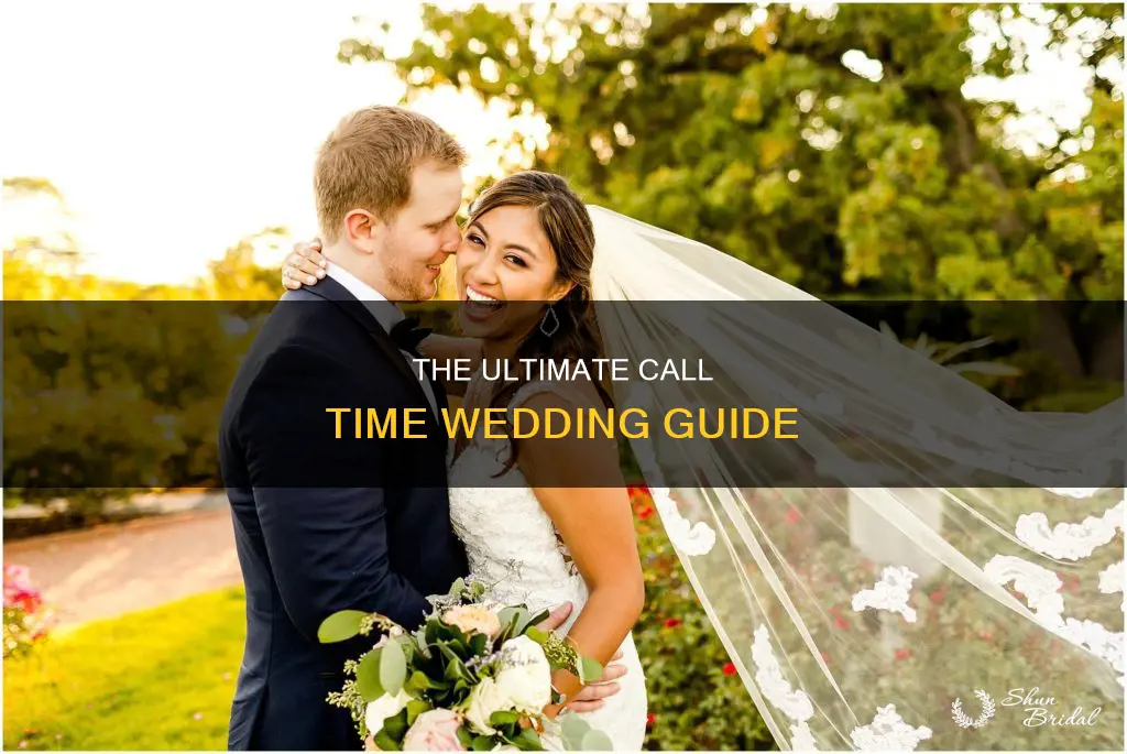 what is a call time wedding