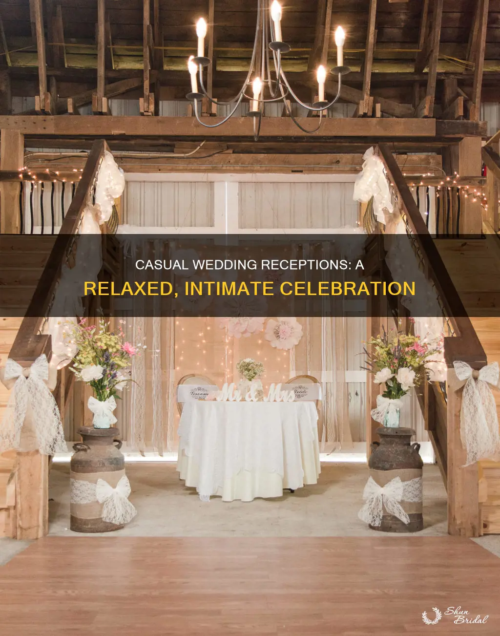 what is a casual wedding reception