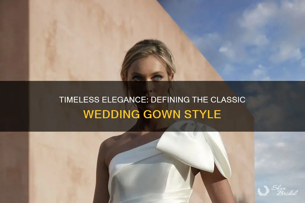 what is a classic wedding gown