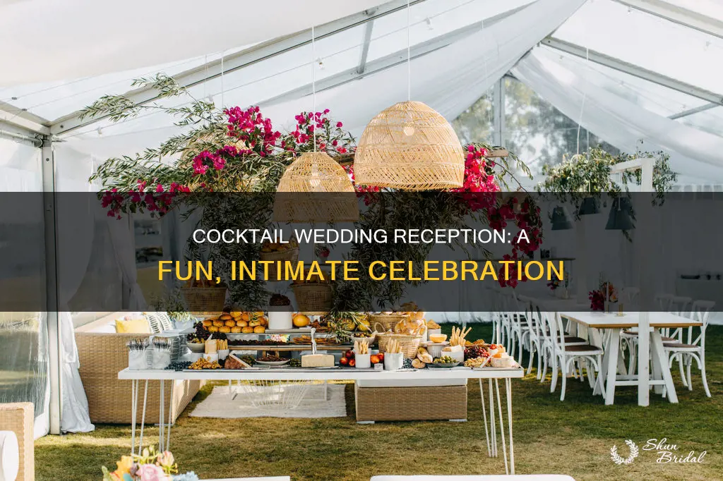 what is a cocktail wedding reception