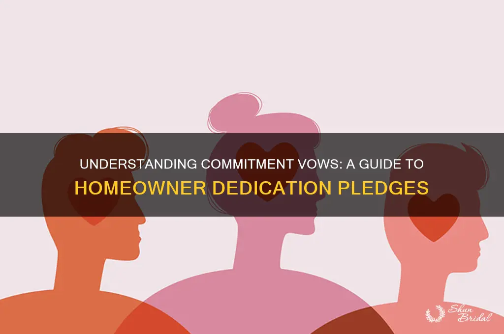 what is a commitment vow for homes