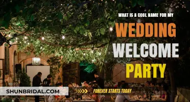 Creative and Unique Wedding Welcome Party Name Ideas to Impress Guests