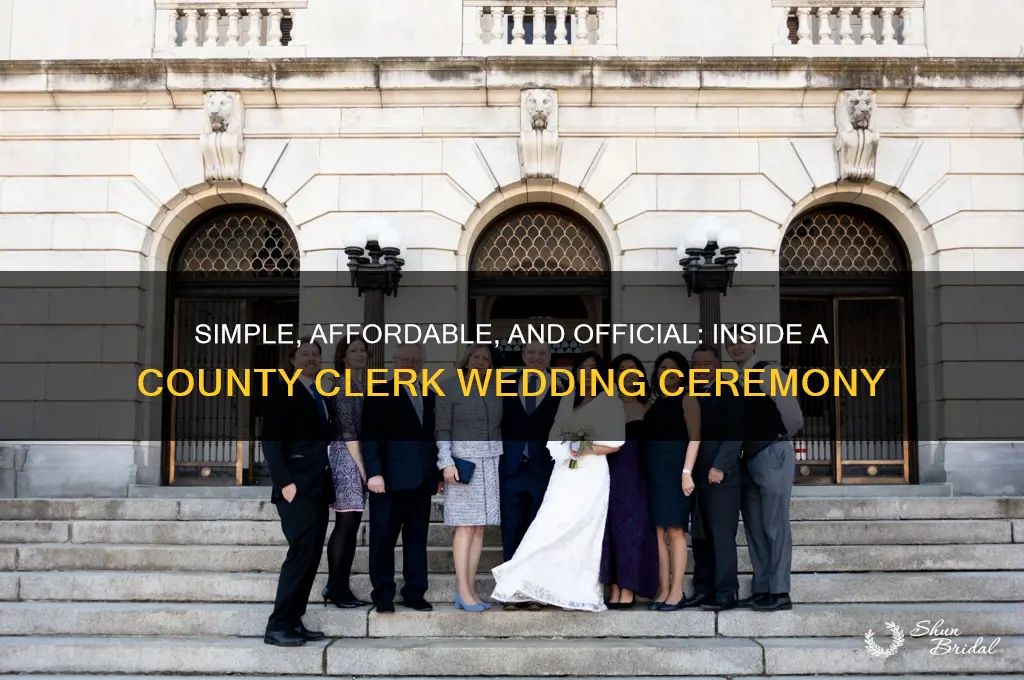 what is a county clerk wedding ceremony like