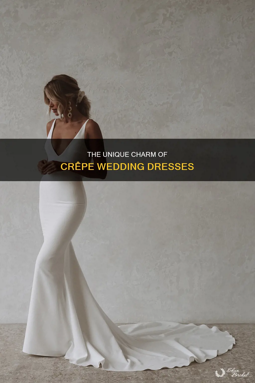 what is a crepe wedding dress