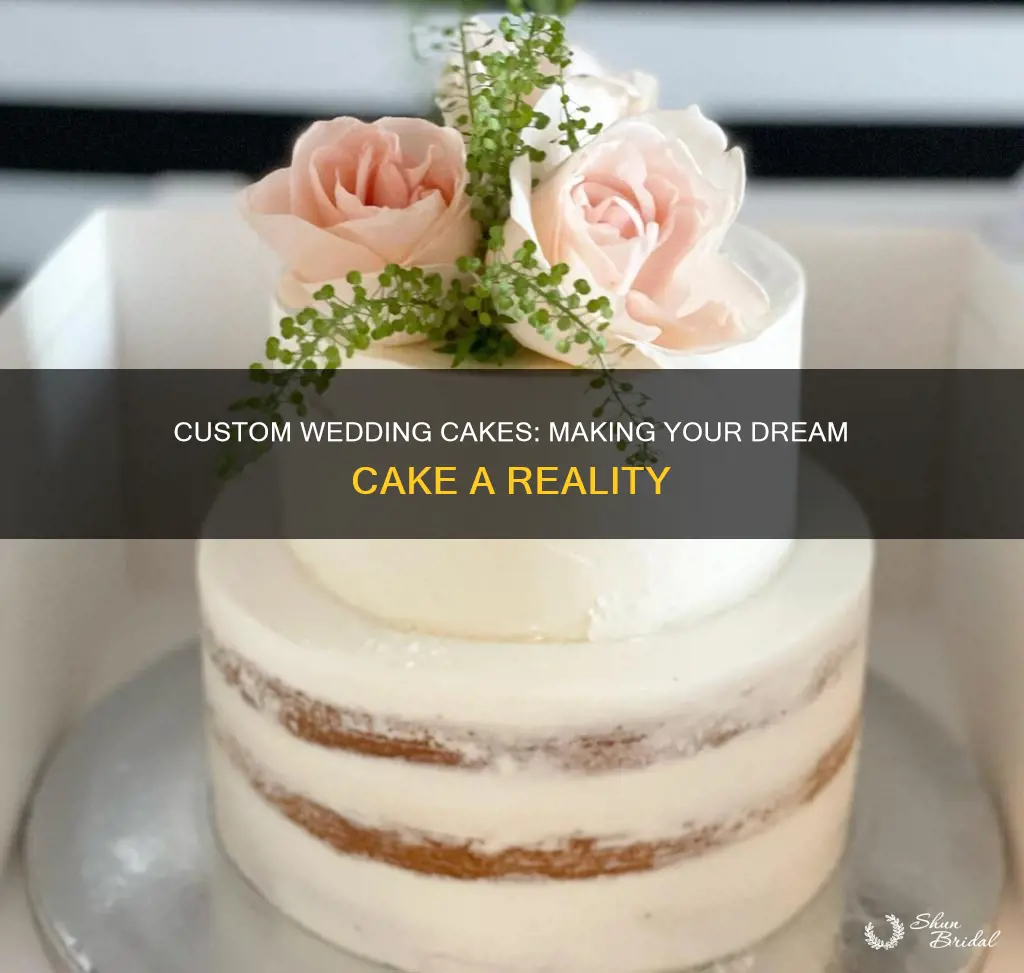 what is a custom wedding cake