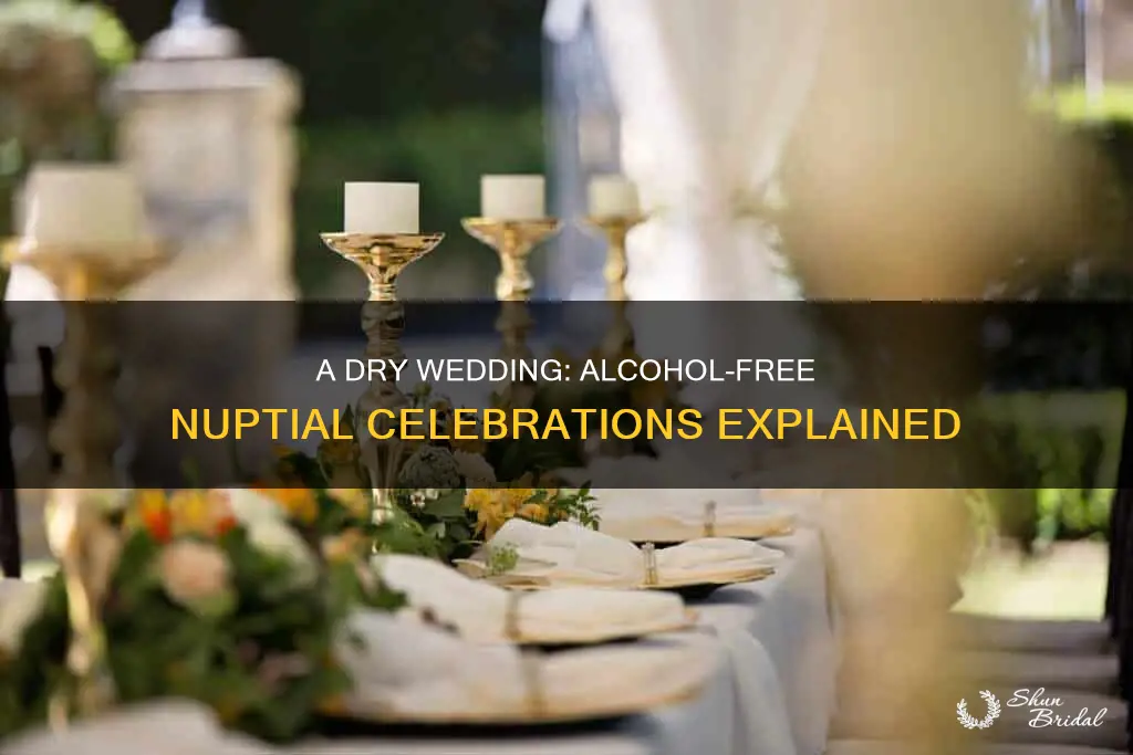 what is a dry wedding