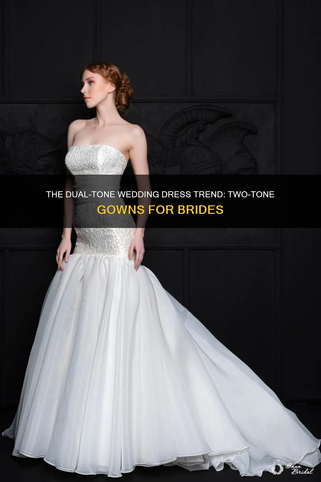 what is a dual tone wedding dress