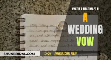 Crafting Your Wedding Vow: The First Draft