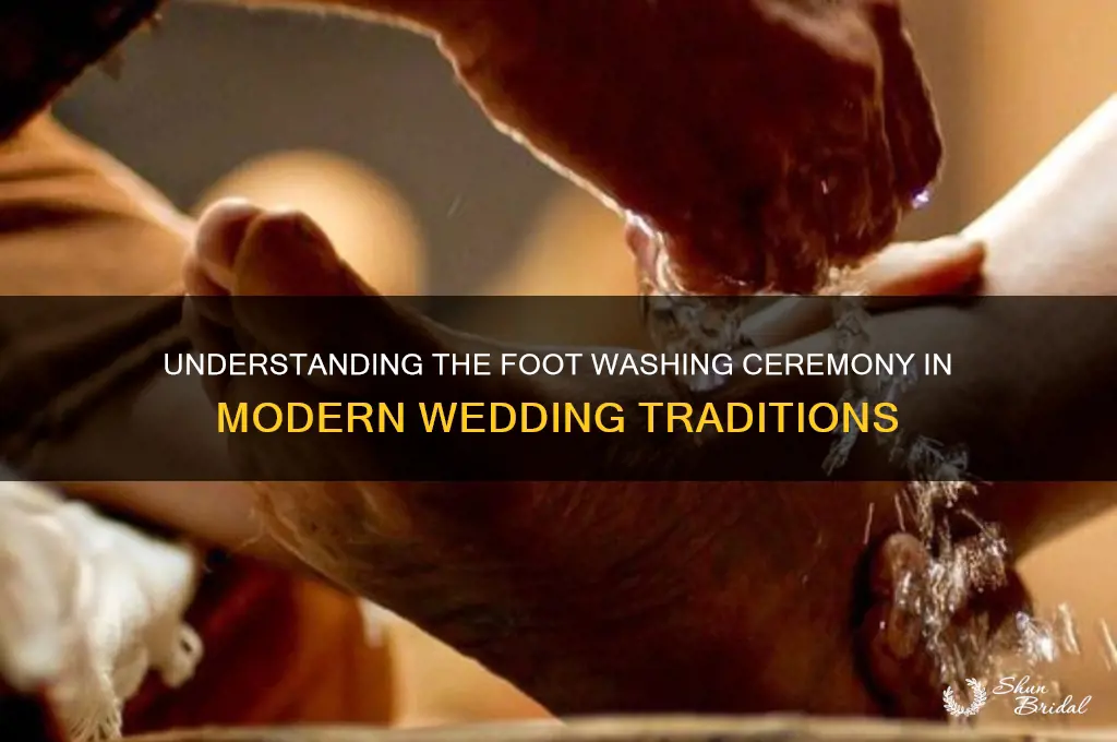 what is a foot washing ceremony wedding
