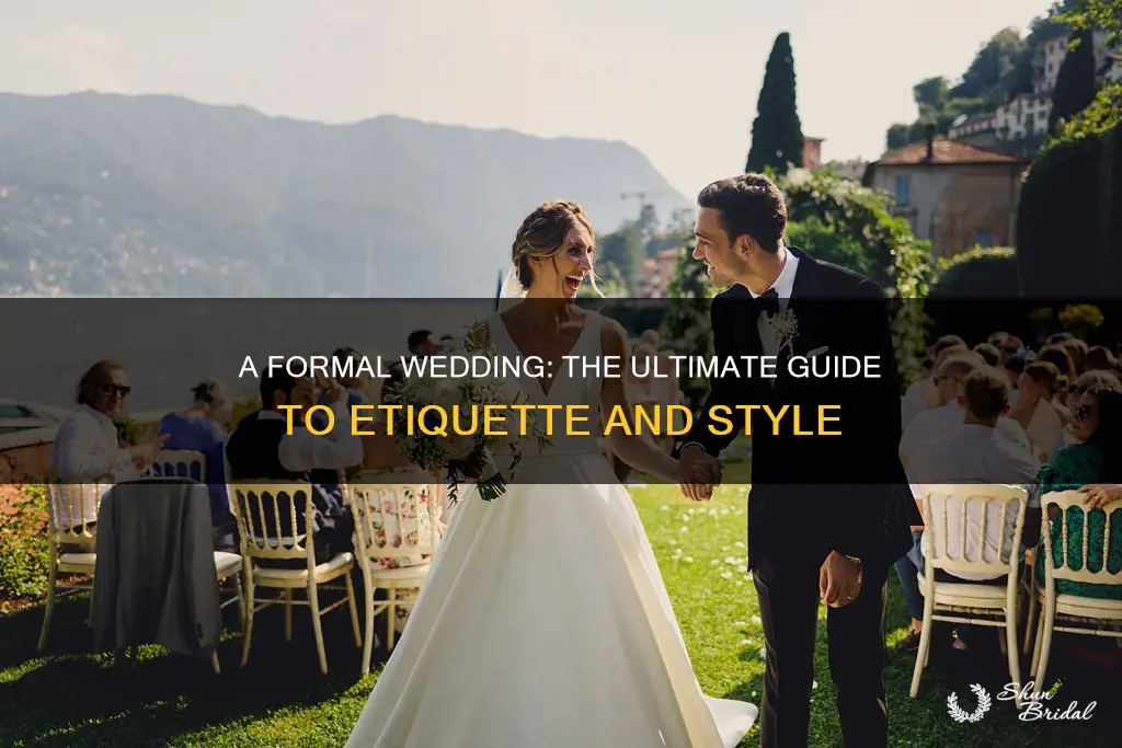 what is a formal wedding