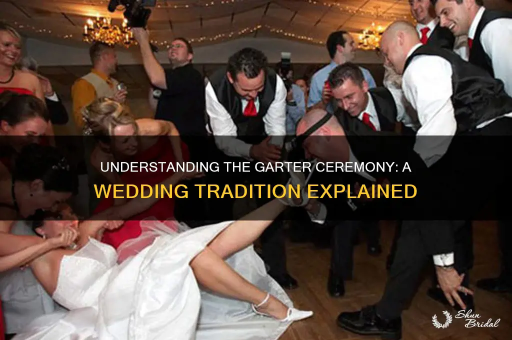 what is a garter ceremony in a wedding