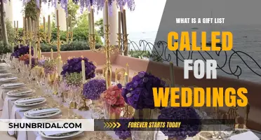 Wedding Gift List Names: What to Call Your Registry Guide